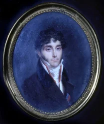Porträt von Louis Mathieu, Graf von Molé (1781 - 1855), Medaillon