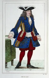 Porträt von Ludwig XIV. (1638 - 1715), König von Frankreich