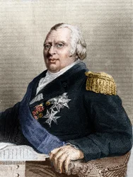 Porträt von Louis XVIII (1755 - 1824), König von Frankreich