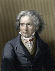 Porträt von Ludwig van Beethoven (1770-1827), deutscher Komponist.