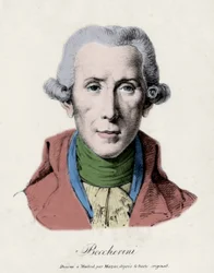 Porträt von Luigi Boccherini. (1743 - 1805). Italienischer Komponist.