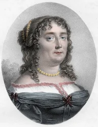Porträt von Madame de Scudéry (1607-1701), französische Schriftstellerin