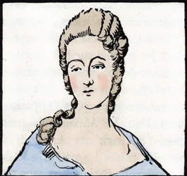 Porträt von Marie Gouze, genannt Olympe de Gouges