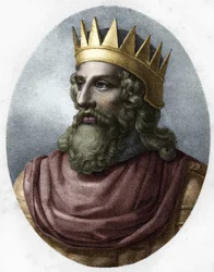 Porträt von Merovech (ca. 448-ca. 458).