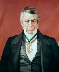 Porträt des mexikanischen Präsidenten Jose Manuel de la Pena y Pena