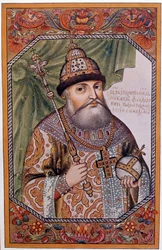 Porträt von Michael I. Romanow (1591-1645), Zar von Russland