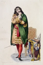 Porträt von Molière - in „Le Plutarque francais“, ed. Mennechet, Bd. 5