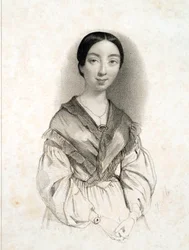Porträt von Pauline Viardot, Mezzosopran (1821-1910)