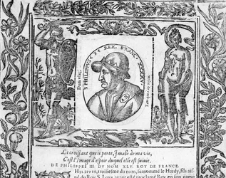 Porträt von Philipp III. Le Hardi, König von Frankreich von 1270 bis 1285