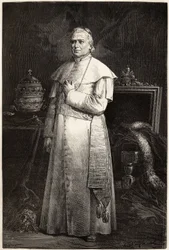 Porträt von Papst Pius IX (Giovanni Maria Mastai Ferretti)