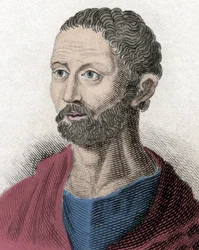 Porträt von Posidonios, griechischer Philosoph und Stoiker (135-51 v. Chr.) (19. Jahrhundert)