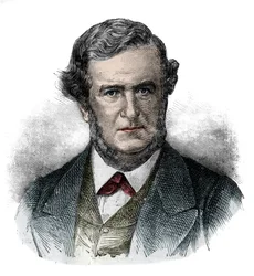 Porträt von Salustiano Olozaga (1805-1873), englischer Politiker, Diplomat und Schriftsteller - Gravur von 1870