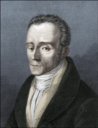 Porträt von Silvio Pellico, italienischer Schriftsteller.
