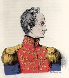 Porträt von Simon Bolivar (1783-1830), General und südamerikanischer Staatsmann
