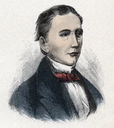 Porträt von Sir Isaac Pitman (1813-1897) englischer Erfinder der Kurzschrift (Stenografie)