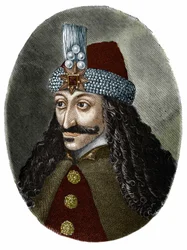 Porträt von Vlad III. Țepeș, dem Pfähler, oder Dracula (1431-1476), der Bram Stoker zu der Figur Dracula in einem 1897 verfassten Roman inspirierte.