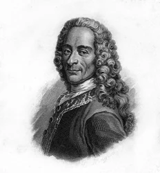 Porträt von Voltaire, Gravur des 19. Jahrhunderts