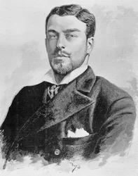 Porträt des Herzogs von Orléans. Gravur des späten 19. Jahrhunderts in „Histoire de France“ von H. Martin.