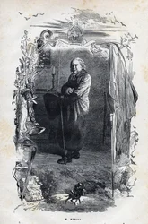 Porträt des Bischofs Myriel - Illustration von Gustave Brion (1824-1877) für „Die Elenden - Erster Teil: Fantine“ von Victor Hugo (1802-1885) 1862