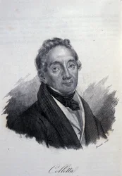Porträt des italienischen Patrioten und Historikers Pietro Colletta (1775-1831) (19. Jahrhundert)