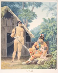 Rote Kariben, ca. 1843-50 (Aquarell)