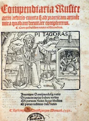 Darstellung von Pythagoras, aus Compendiara musica (1516)