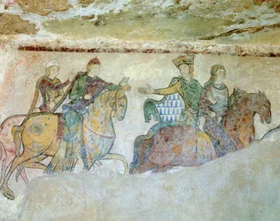 Königlicher Kortege, manchmal als königliche Jagd interpretiert