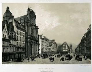 Rue Saint-Antoine und de Rivoli, Kirchen Saint-Paul und Saint-Louis