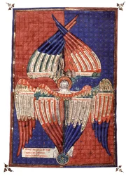 Heilige Figuren, 14. Jahrhundert (Miniatur)