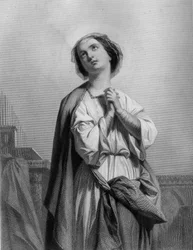 Heilige Cäcilia, Jungfrau und Märtyrerin, enthauptet in Rom (232) - in Die heiligen Frauen. 1852