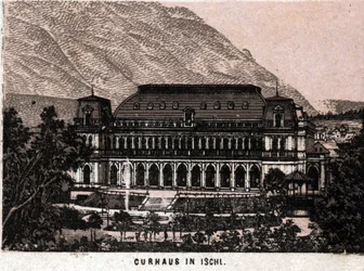 Salzkammergut, Österreich: Blick auf das Kurhaus in Ischl. aus 