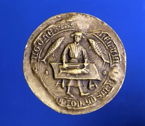 Siegel der Flandern-Korporation. 15. Jahrhundert. Paris. Nationalarchiv.