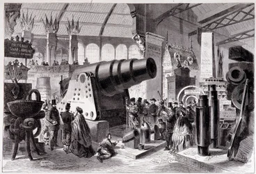 Abteilung der preußischen Metallurgie (Kanone) in der Maschinenhalle
