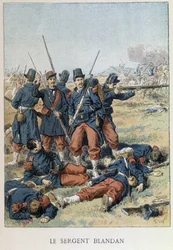 Sergeant Blandan starb während der Eroberung Algeriens 1842 - in „Die Geschichte Frankreichs“