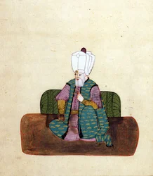 Suleiman I. der Prächtige (1494 oder 95-1566), osmanischer Sultan ab 1520 - Museo Correr, Venedig