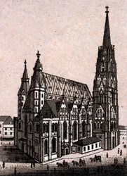 Stephansdom in Wien, Österreich in „Die Welt illustriert 168 Ansichten“