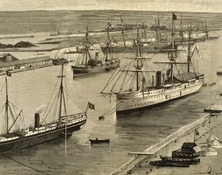 Suezkanal, Port Said, Ägypten