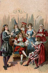 DAS THEATER DURCH DIE ZEITEN: Jean Baptiste Poquelin, genannt Molière (1622-1673) und seine Truppe.