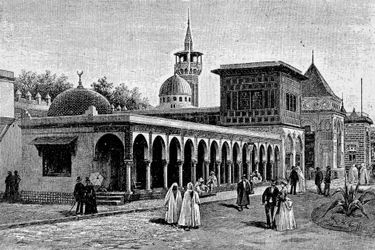 Der algerische Palast, an der Esplanade des Invalides während der Weltausstellung 1889