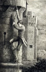 Die Kartause von Parma von Stendhal. Gravur aus dem 19. Jahrhundert
