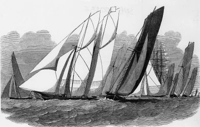 Die Regatten von Cowes: Yachten am Hyde Pass - Bibl. des arts deco