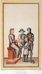 Die Königin von Saba - in „Sumptuary Arts, Geschichte des Kostüms und der Möbel“