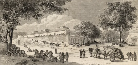 Das Weindepot in Paris 1861 - Rue de Languedoc und die Côte d