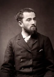 Der Künstler Camille-Alfred Pabst fotografiert anlässlich des Pariser Salons 1881