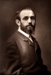 Der Künstler Norbert Goeneutte aufgenommen anlässlich des Pariser Salons 1881