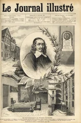 Das zweihundertjährige Jubiläum von Pierre Corneille - Le bicentenaire de Pierre Corneille - Gravur in „Le journal illustré“ von 1884