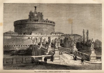 Die Brücke und das Schloss von Saint Angelo (Castel Sant