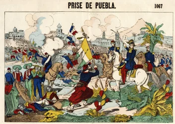 Die Eroberung von Puebla am 17. Mai