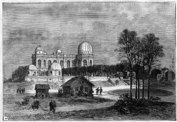 Erweiterung des Pariser Observatoriums im Jahr 1883