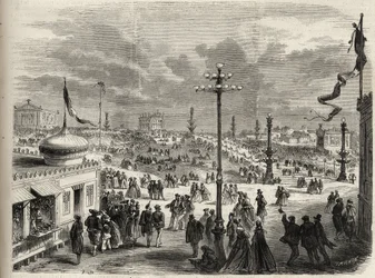 Das Fest vom 15. August 1867 auf dem Trocadero in Paris - Das illustre Universum von 1867